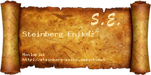 Steinberg Enikő névjegykártya
